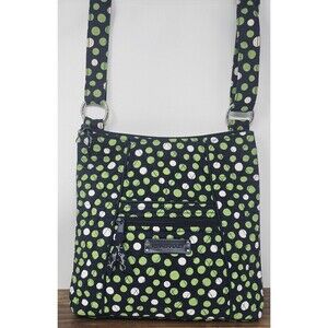 Vera Bradley Hipster Crossbody Lucky Dots Handbag Multicolor- Flaw